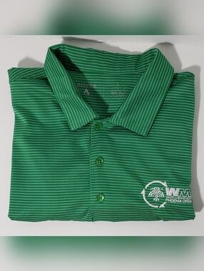 2016 Antiqua Waste Management Phoenix Open Short Sleeve Polo Men's Green Size L